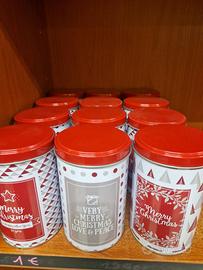 barattoli latta natalizi