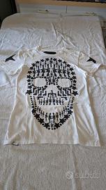 Maglietta manica corta Philipp Plein, bianca