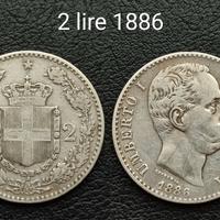 2 lire 1886