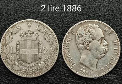 2 lire 1886