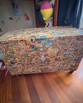 Cassettiera banco per bambini
