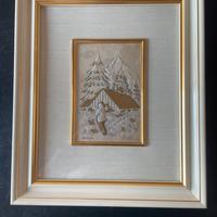 Quadro design su placca argento