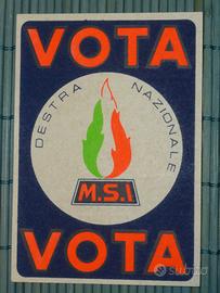 Adesivo MSI Propaganda  Elettorale