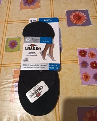3 paia Sottopiede Charro cotoneTaglia 43  44 45 46