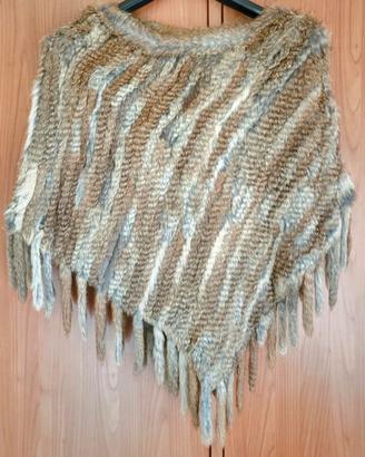 MANTELLA PONCHO IN PELLICCIA 