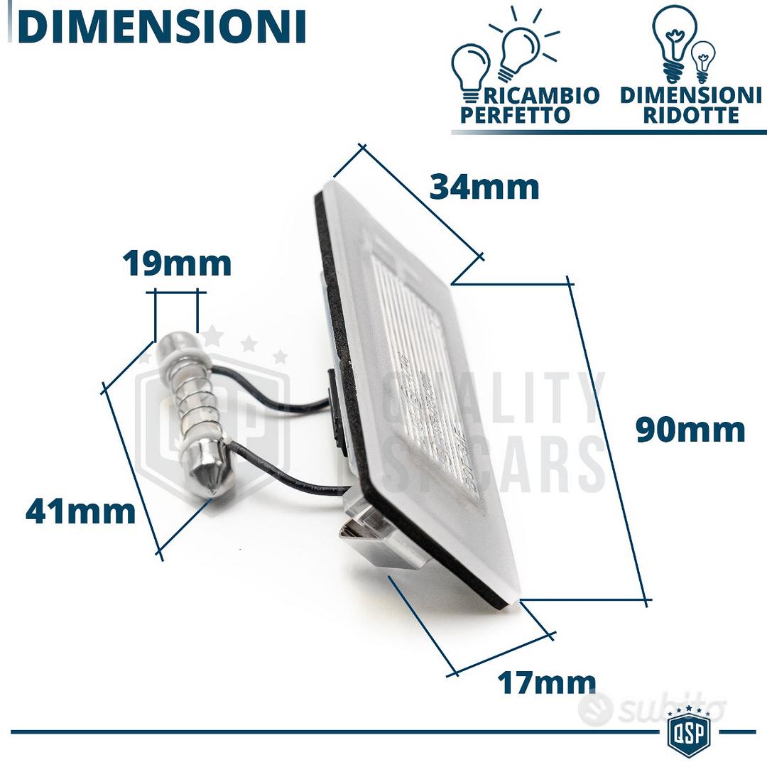 Subito - RT ITALIA CARS - Placchette Luci TARGA LED PER Fiat PANDA