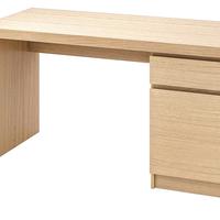 Scrivania Ikea Malm colore rovere