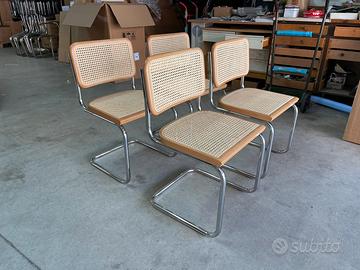 4 sedie Sedie cesca Marcel Breuer noce chiaro