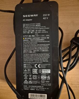 caricabatterie segway RICARICA RAPIDA 