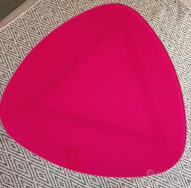 Tavolino basso vetro rosso Maison Du Monde