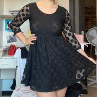 Vestito nero a pois H&M