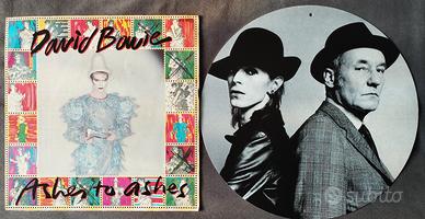 DAVID BOWIE RARO LOTTO CON 45 GIRI+PLACCA IN METAL