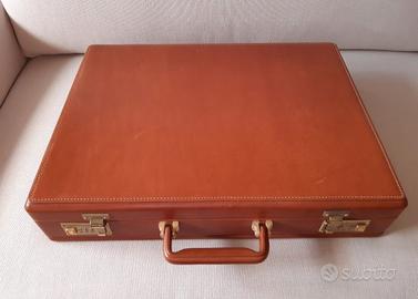 Borsa portadocumenti uomo rigida in vera pelle