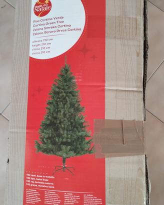 Albero di Natale compreso di decorazioni 
