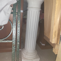 Colonna in gesso+vaso