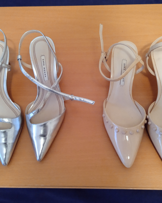 N°2 paia di slingback ZARA