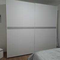 Armadio scorrevole bianco noce