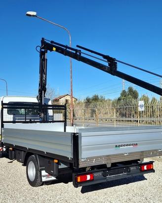 IVECO DAILY NEW 35C18 E6 NUOVO GRU 12m + CASSON