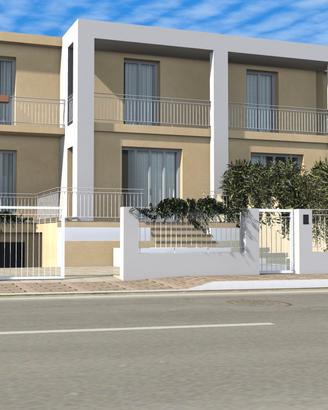 Villetta in costruzione con giardino