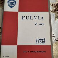 Libretto uso manutenzione Lancia Fulvia Coupé 
