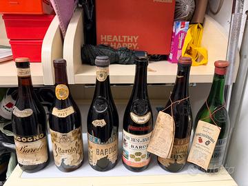 Serie da 6 bottiglie di Vini da collezione  BAROLO