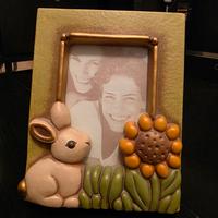 Thun cornice portafoto con coniglio 