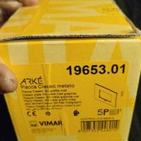Stock 5 Placche Vimar Arké Metallo Grafite