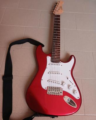 Chitarra Elettrica Bambino Eko S-100 3/4 Red