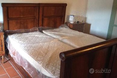 LETTO MATRIMONIALE / 2 SINGOLI - NOCE - FINE 800