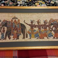 BATIK ORIGINALE CON FINISSIMA CORNICE DORATA