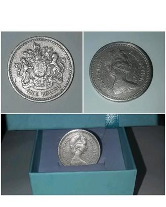 Raro Pound regno unito 1983 upside