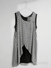 Vestito elegante sbracciato Donna con Drappeggio