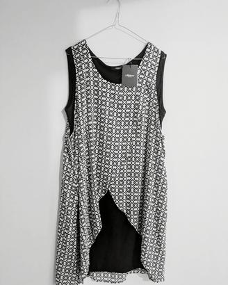 Vestito elegante sbracciato Donna con Drappeggio