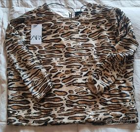 maglia paillettes Zara
