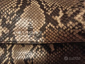 Borsa ORCIANI in Pelle Lavorata Effetto Pitone 