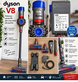 Dyson V8 + accessori – revisionato e igienizzato