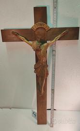 Crocifisso legno Val Gardena Alto Adige Südtirol r
