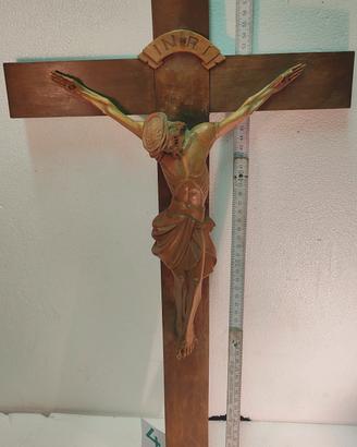 Crocifisso legno Val Gardena Alto Adige Südtirol r