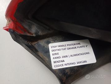 Fanale posteriore Fiat Grande Punto 2008 a 2010 DX