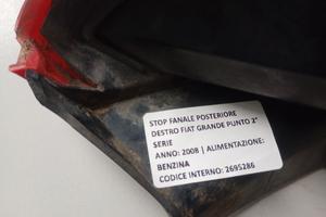 Fanale posteriore Fiat Grande Punto 2008 a 2010 DX