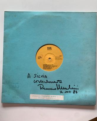 LP Romano Mussolini con dedica autografata -Raro