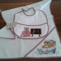 Set asilo ricamo punto croce