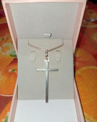collana arg.925 croce unisex 