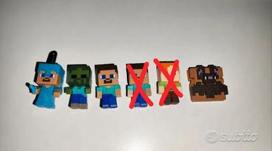 collezione minecraft kinder joy 