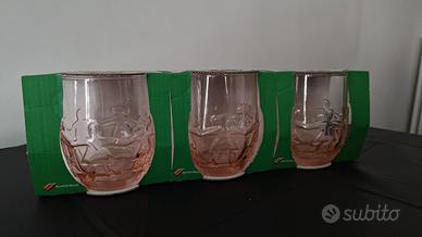 Stock 18 Bicchieri Bormioli Ferrarini UNICEF Nuovi