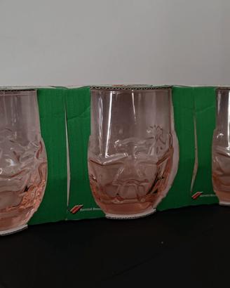 Stock 18 Bicchieri Bormioli Ferrarini UNICEF Nuovi