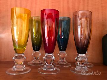 Bicchieri  colorati Andrea Fontebasso 1760