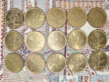 15 monete 20 lire