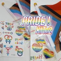 Set x2 per il PRIDE LGBT Spille bandiere brac tatt