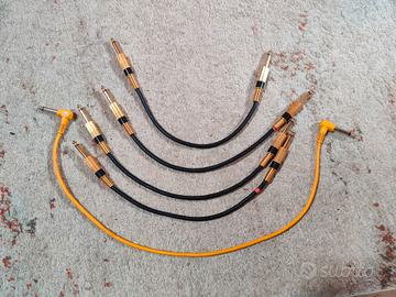 4x Cavi Professionali con jack 6.3mm in Metallo